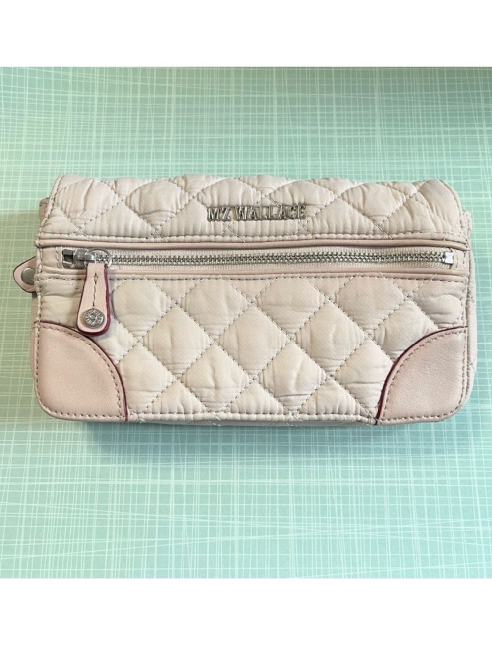 MZ WALLACE Crosby Convertible Wristlet Wallet - Mushroom
